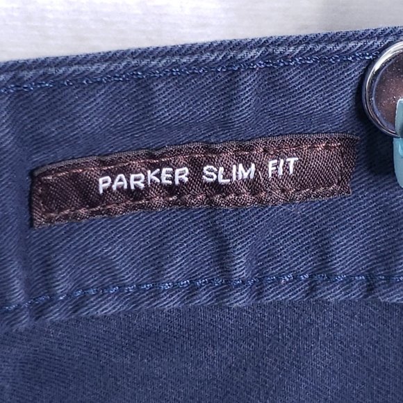 Michael Kors Men's 34x32 (Really 36x30.5) Navy Blue Parker Slim Fit Chino Pants - Picture 7 of 9